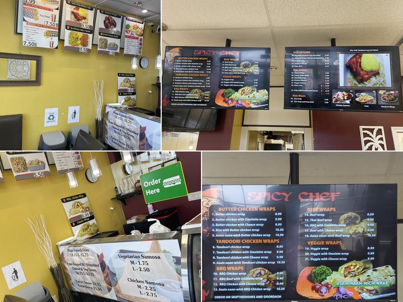 Spicey Chef Menu