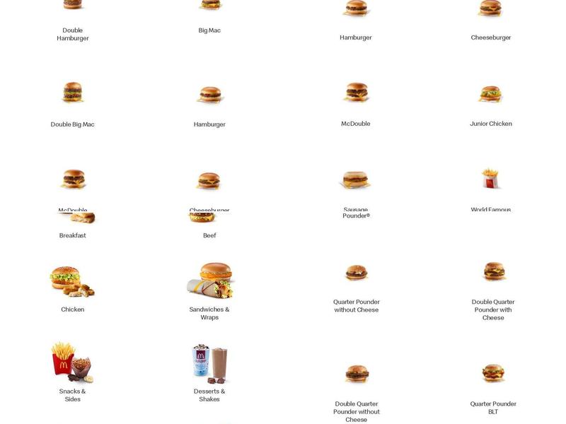 McDonald's Menu