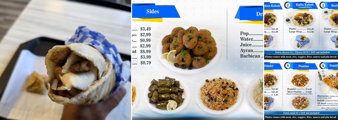 Avi's Kabob and Shawarma Menu