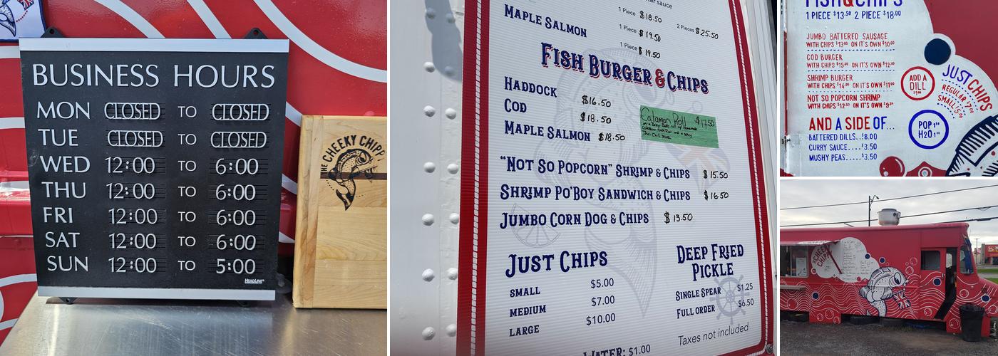 The Cheeky Chippy Menu