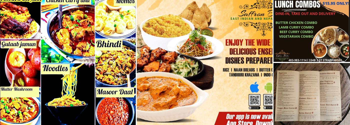 Saffron Bistro (Fine East Indian Take Out & Delivery) Menu