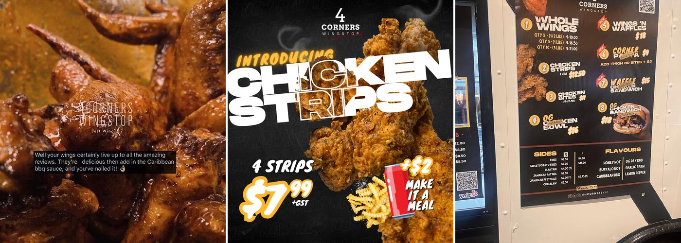 4corners Wingstop Menu