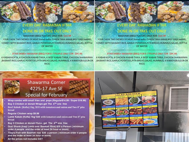 Shawarma Corner Menu