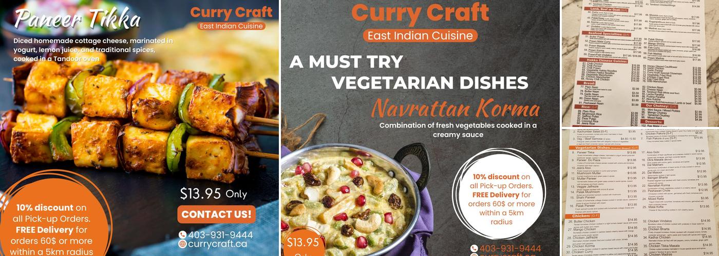 Curry craft Menu
