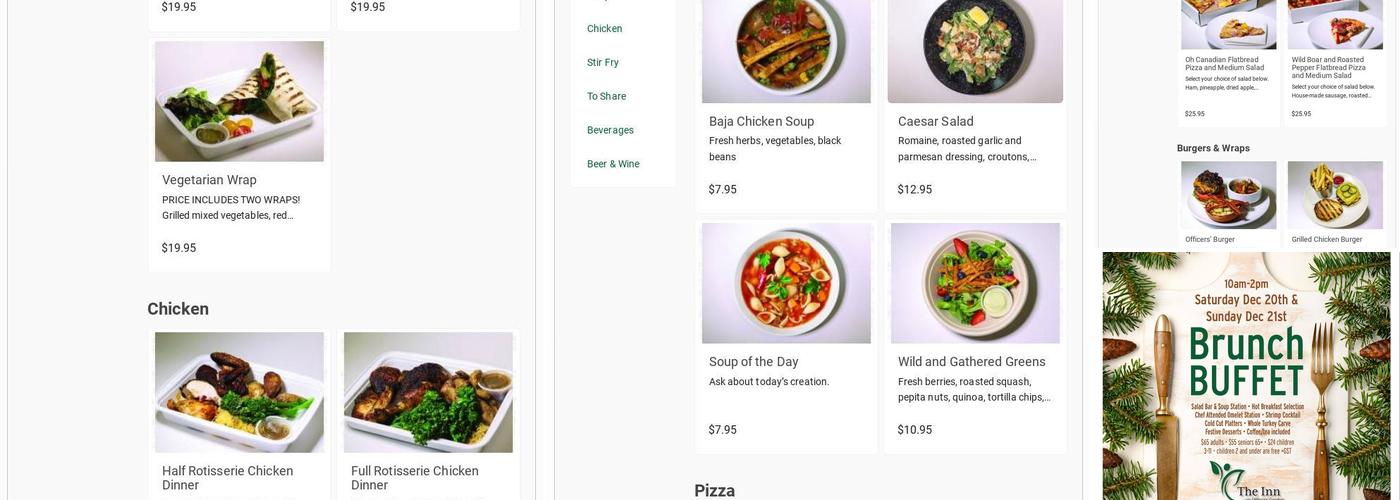Flanders Fresh Menu