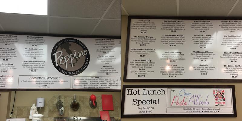 Peppino Menu