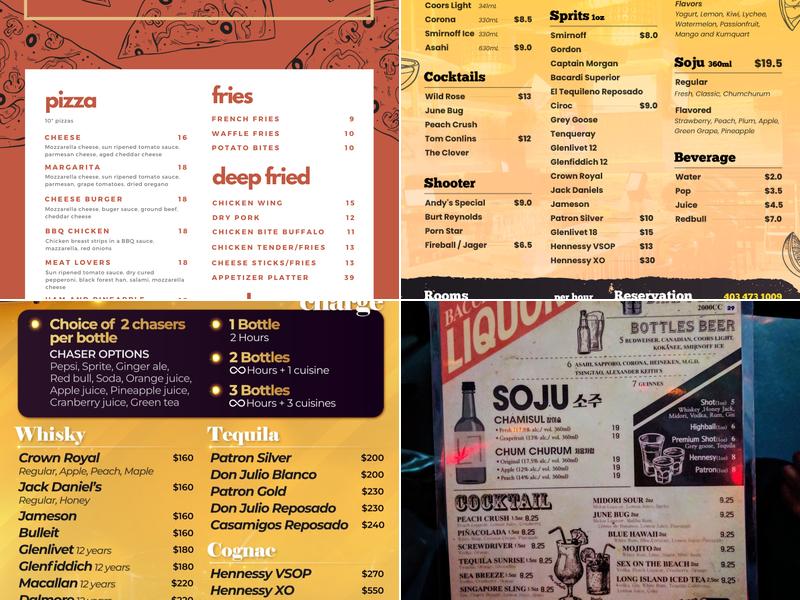 Bacchus 5th Menu