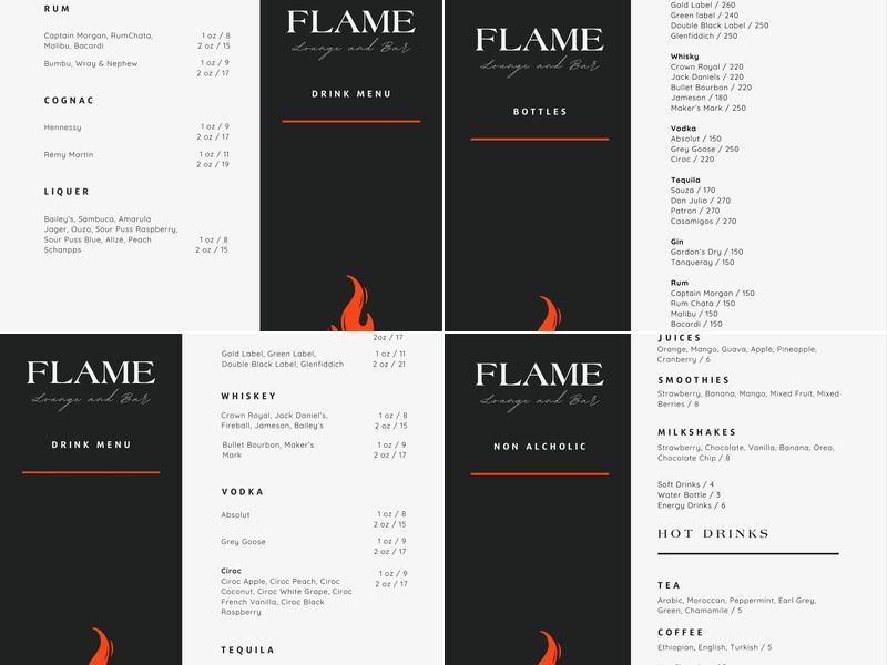 Play17 Lounge Menu