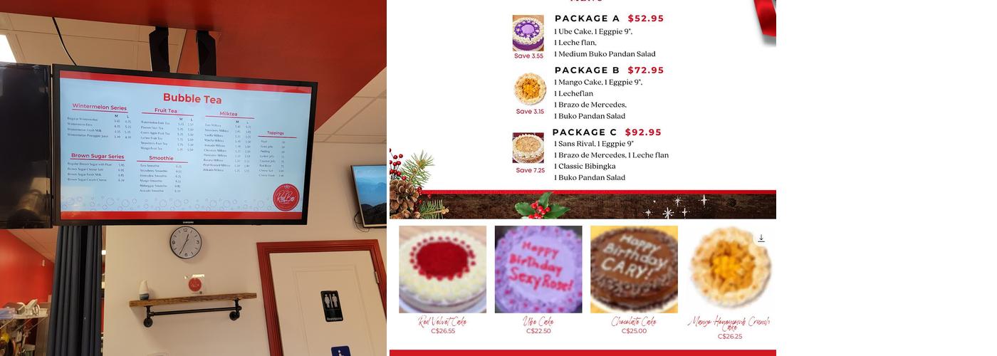 The Red Box Gourmet Menu