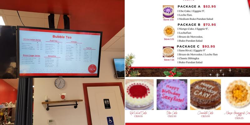 The Red Box Gourmet Menu