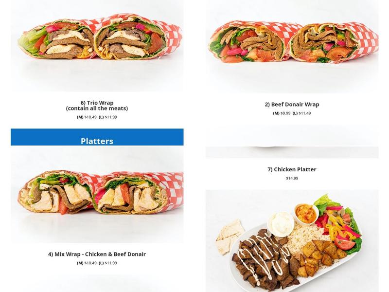 Shawarma Passion Menu