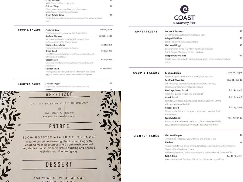 D.I. Restaurant & Lounge Menu