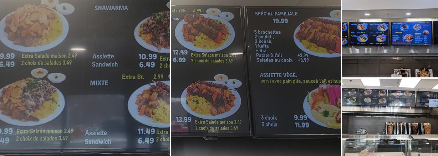 Mon Shish Taouk Menu