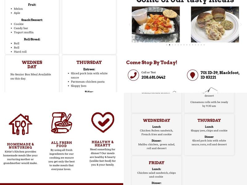 Kittie's Kitchen Menu