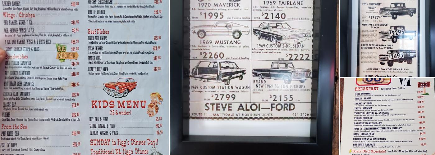 Route 66 Diner & Pub Menu