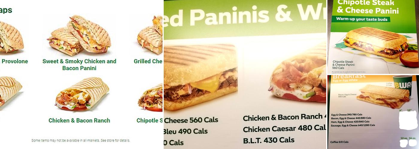 Subway Menu