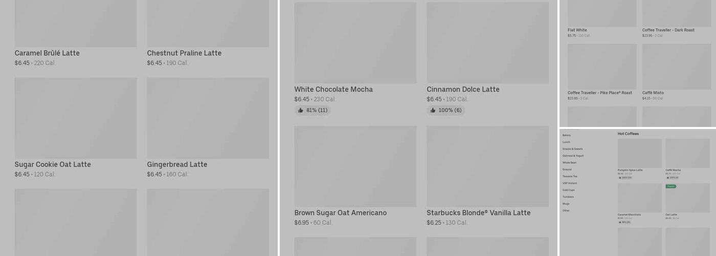 Starbucks Menu