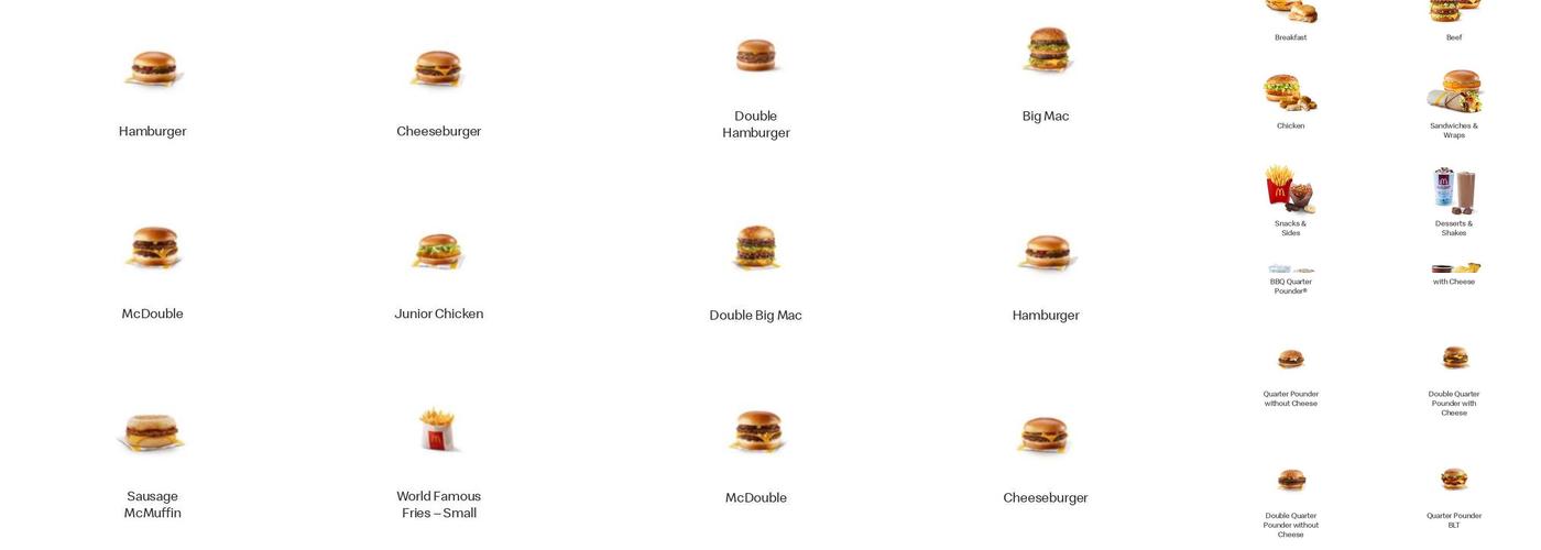 McDonald's Menu