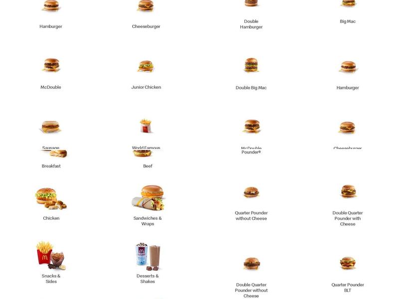 McDonald's Menu