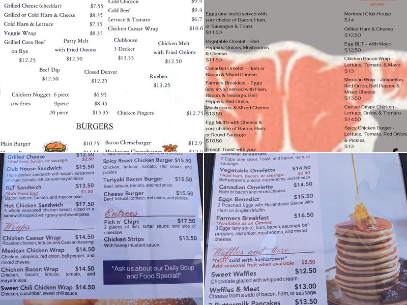 Cordial Restaurant Menu