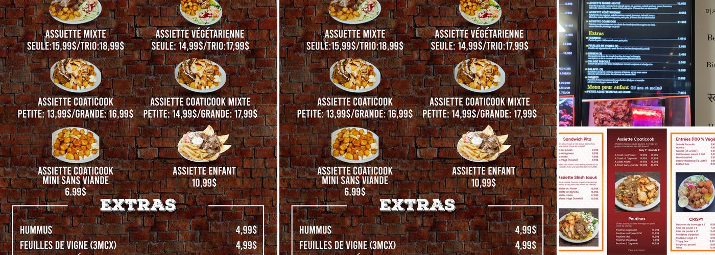 Grillades Tip Top Menu