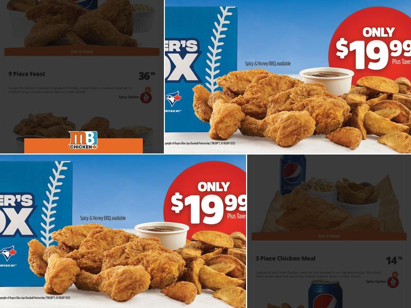 Mary Brown's Chicken & Taters Menu