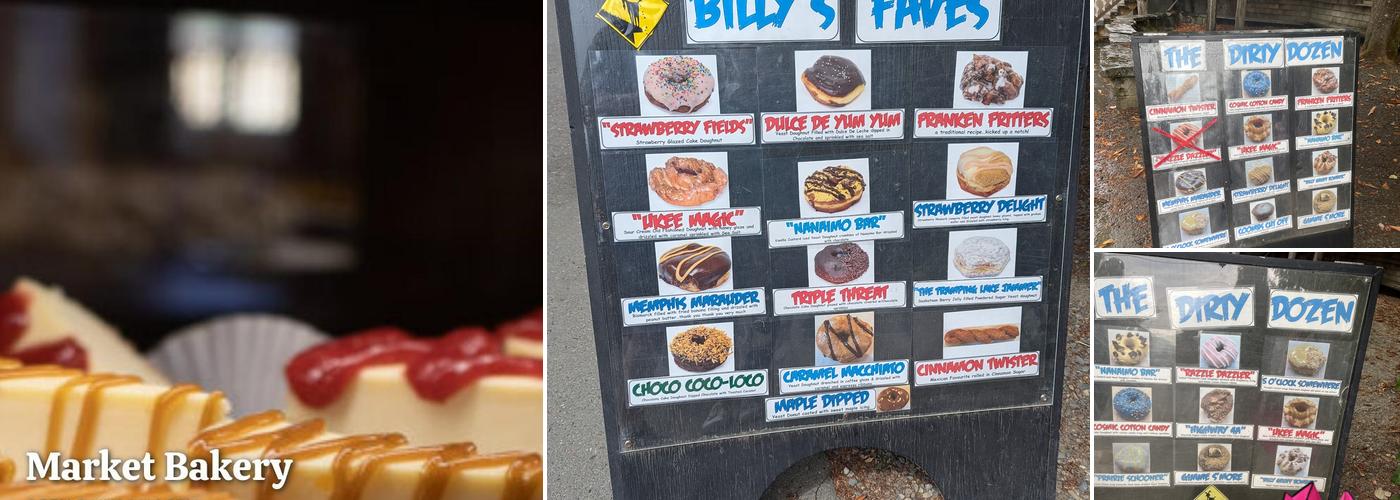 Billy G's Doughnut Shop Menu