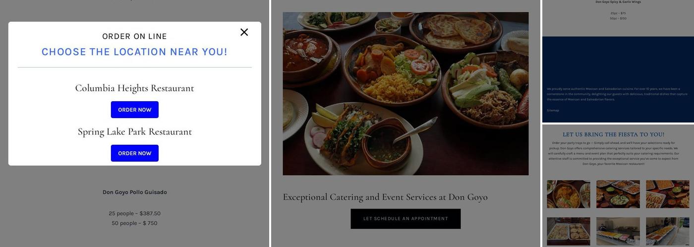 Don Goyo Bar and Grill Spring Lake Park Menu