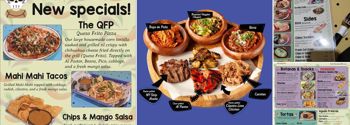 Pancho's Taqueria and Mexican Cafe Menu