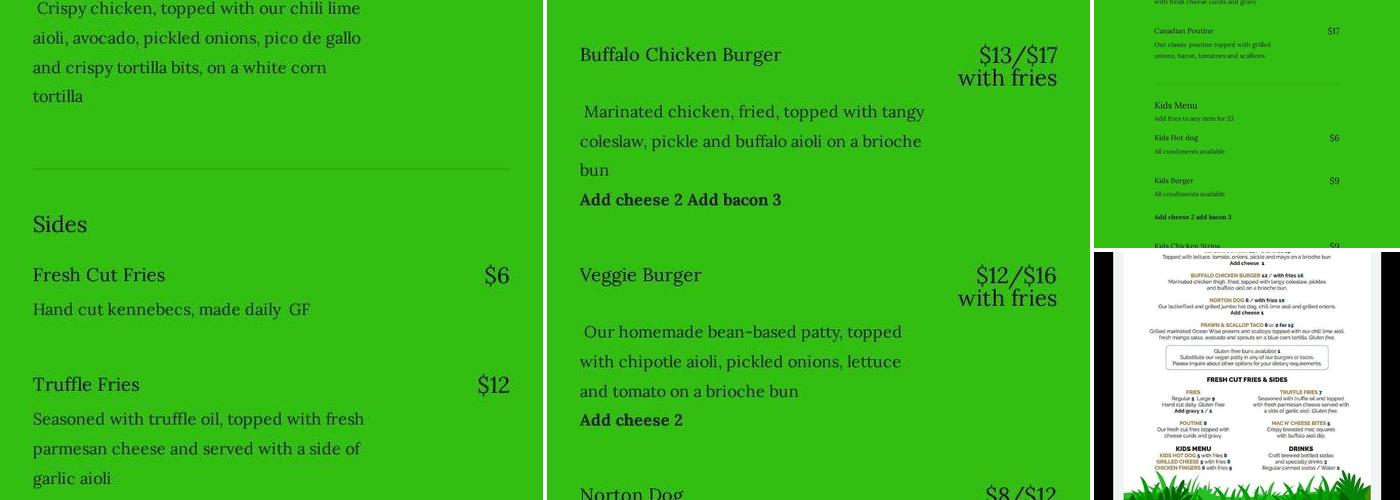Phat Parrot Menu