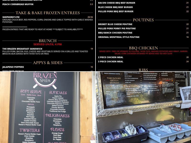 The Brazen Fork Menu