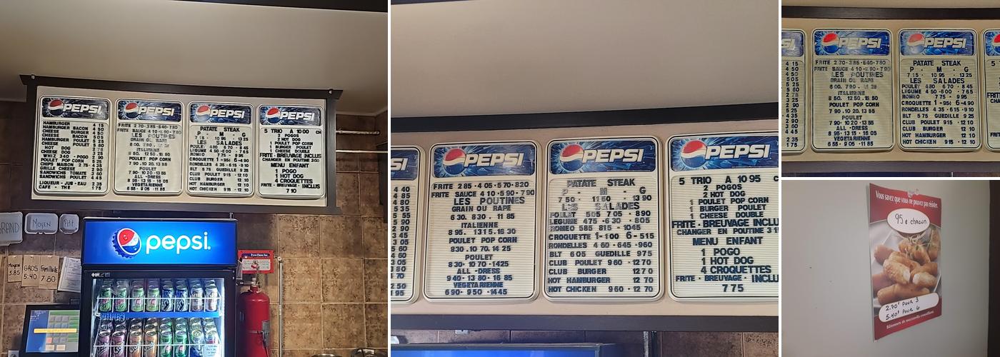 Cantine Chez Paul Menu