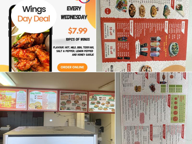 Pizza King Menu