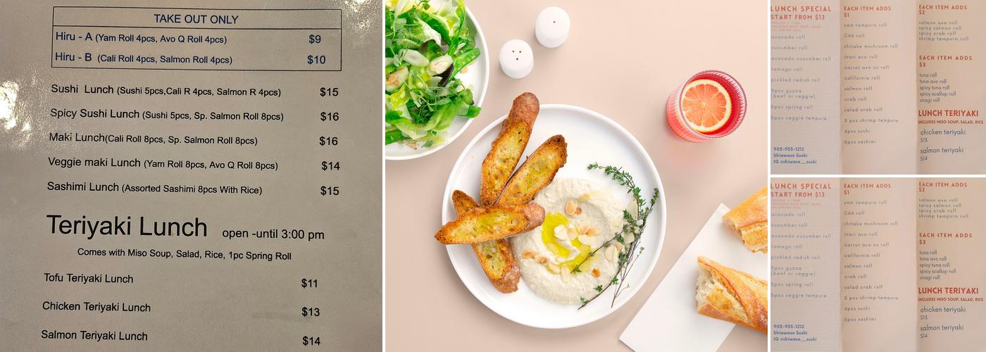 Shiawase Sushi Menu