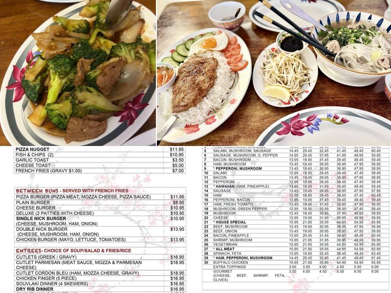 Estevan Pizza & Chinese Cuisine Menu