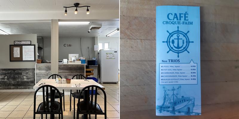 Café croque faim Menu