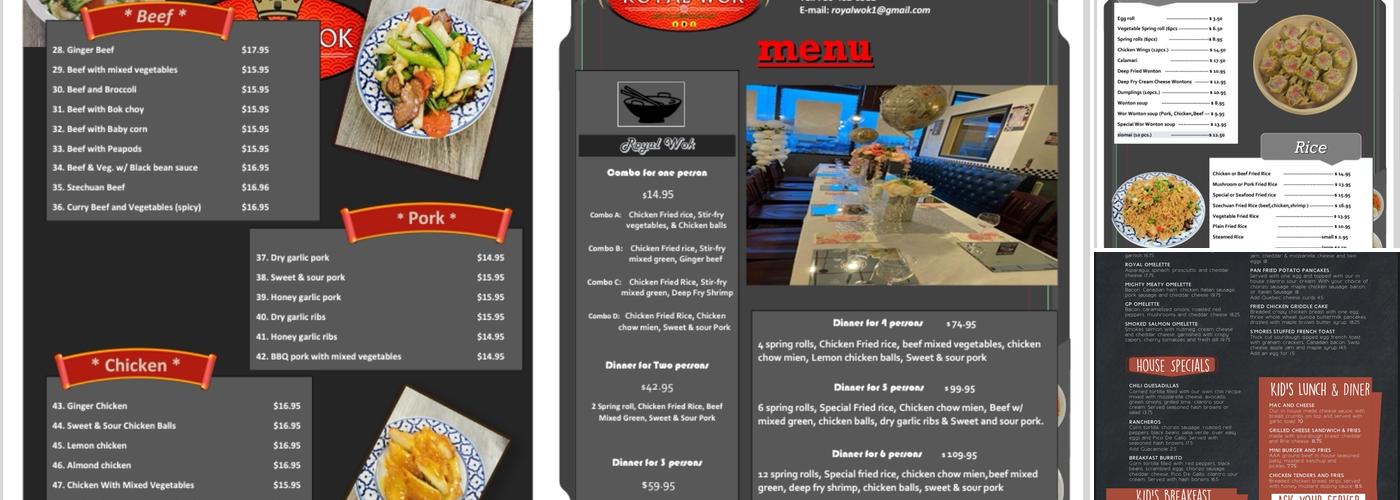 Royal Wok Menu