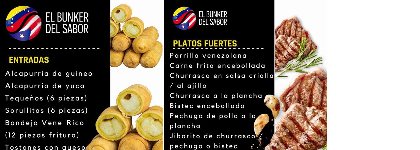 El Bunker del Sabor Menu