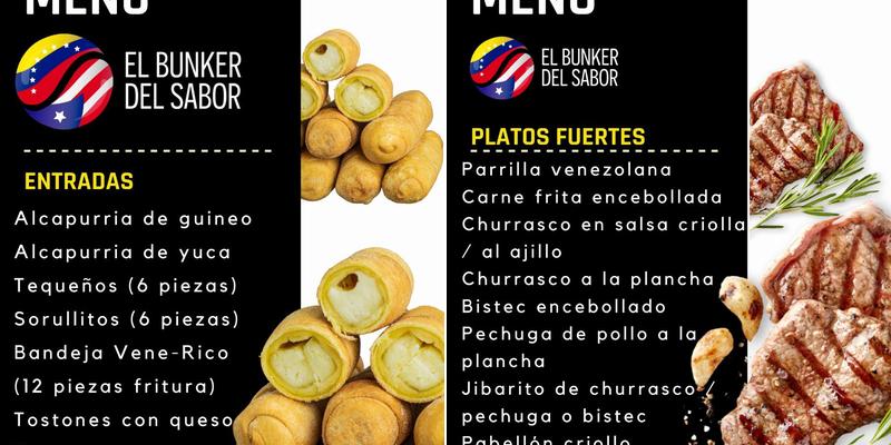 El Bunker del Sabor Menu