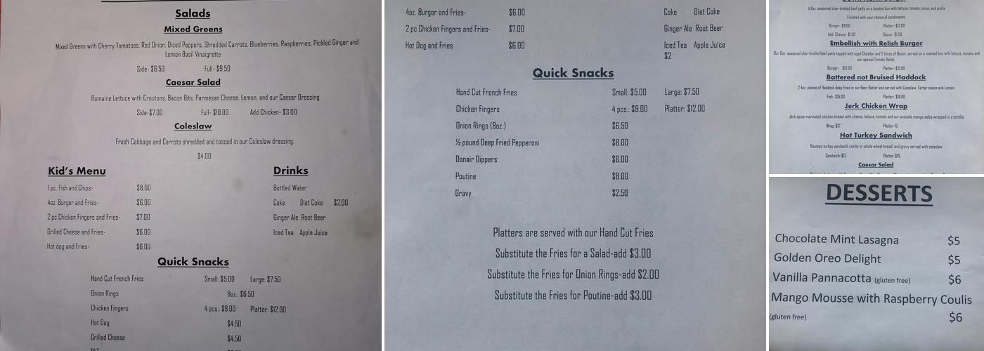 Hot On The Trail Food Truck Menu