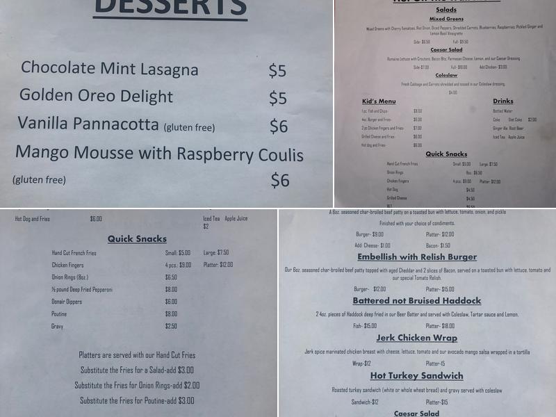 Hot On The Trail Food Truck Menu