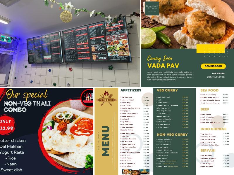 Dhaliwal's Kitchen Menu