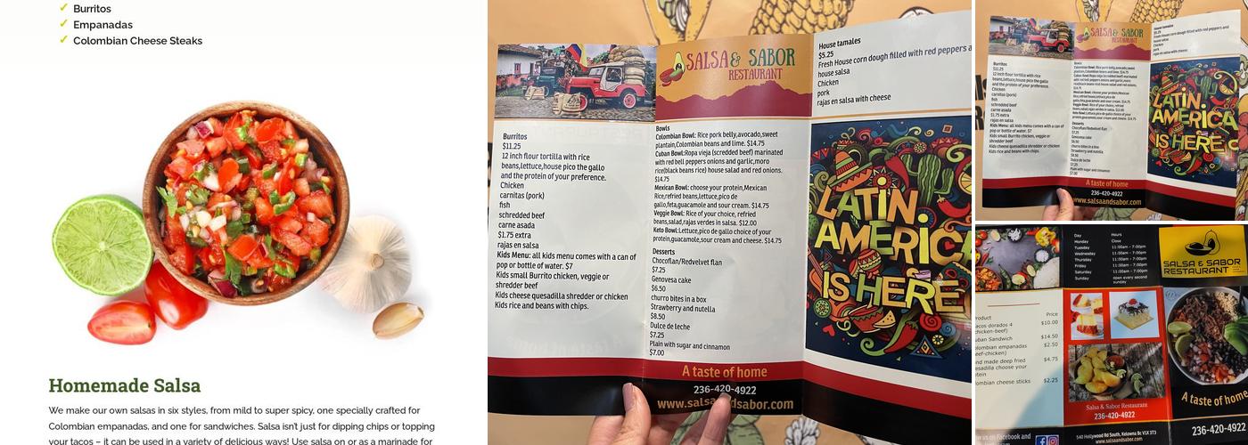 Salsa & Sabor Menu
