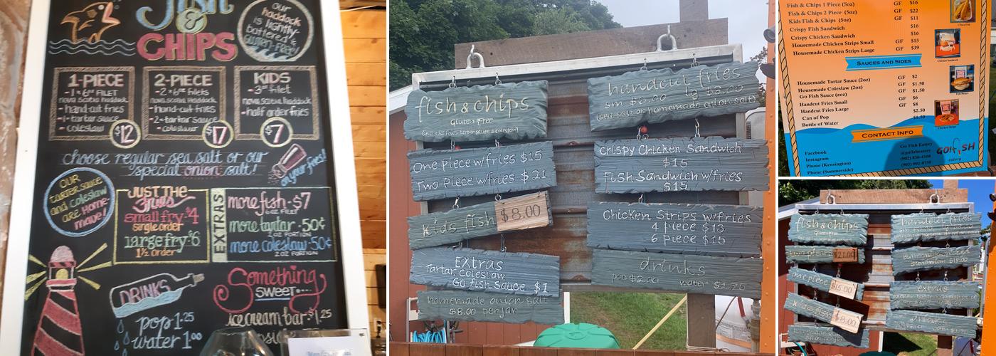 Go! Fish Eatery Menu