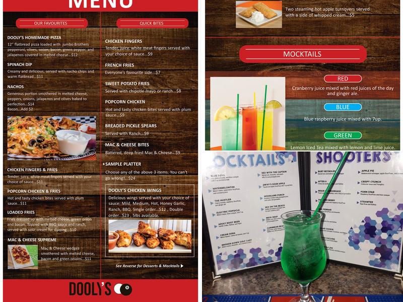 Dooly's Menu