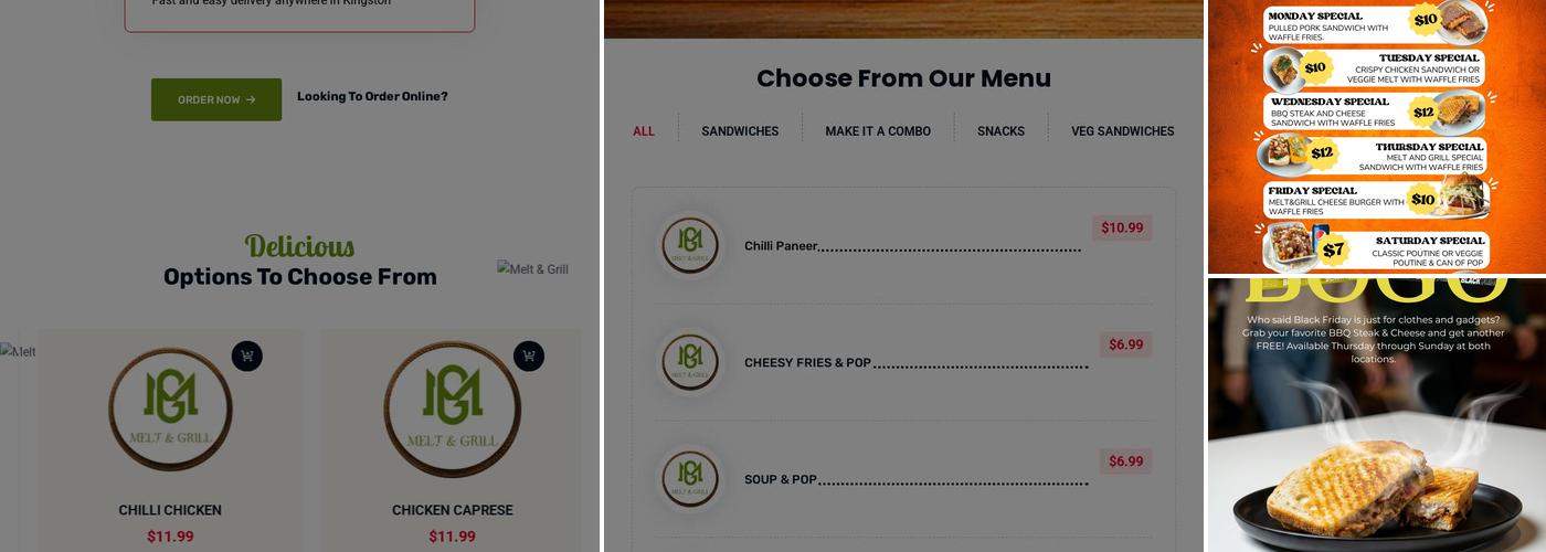 Melt & Grill Menu