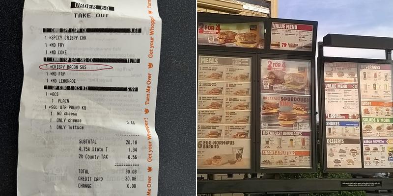 Burger King Menu
