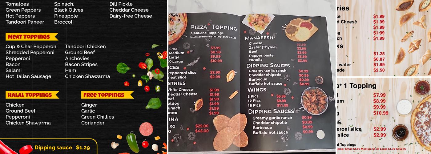Pizza Plus Menu