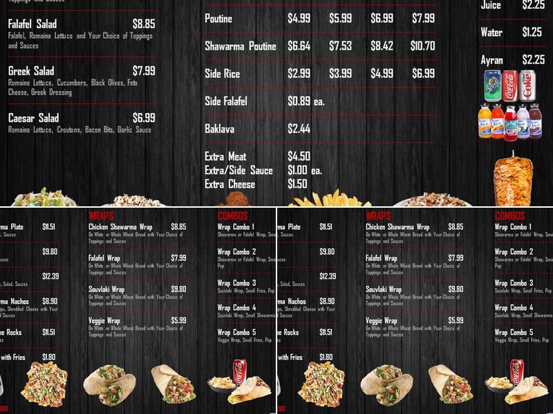 Double Taste Shawarma Menu