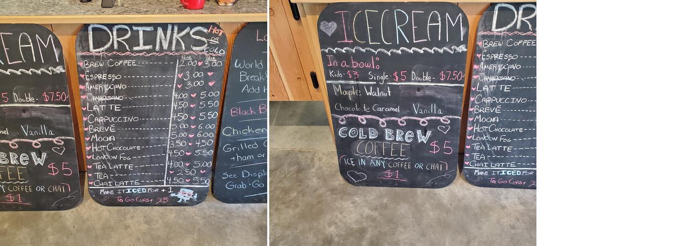 Ladybug Coffee Menu
